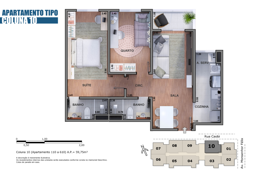 Planta Star Residencial Coluna 10