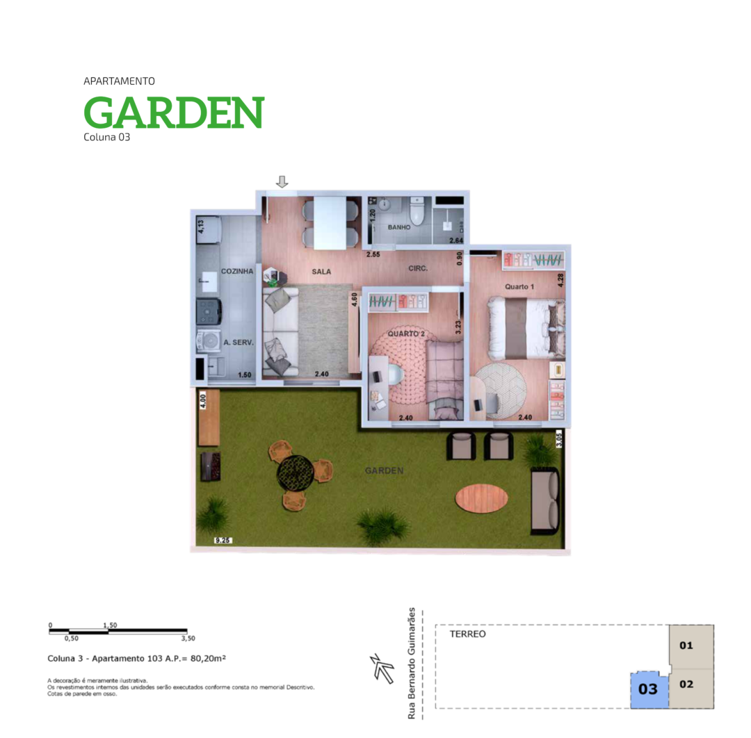 Garden Coluna 3 GO Quintino