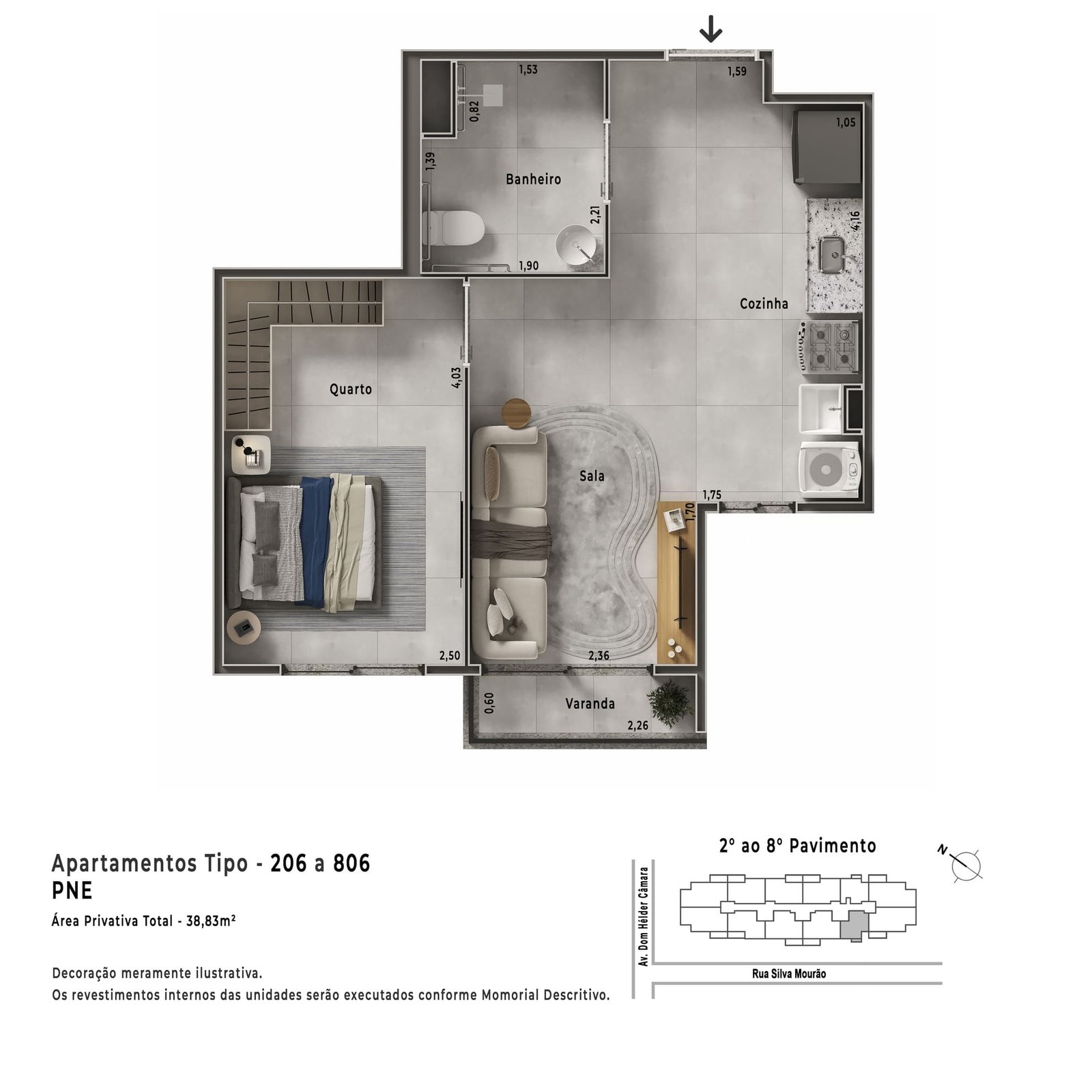 PAVIMENTO TIPO_UNIDADE 206 A 806